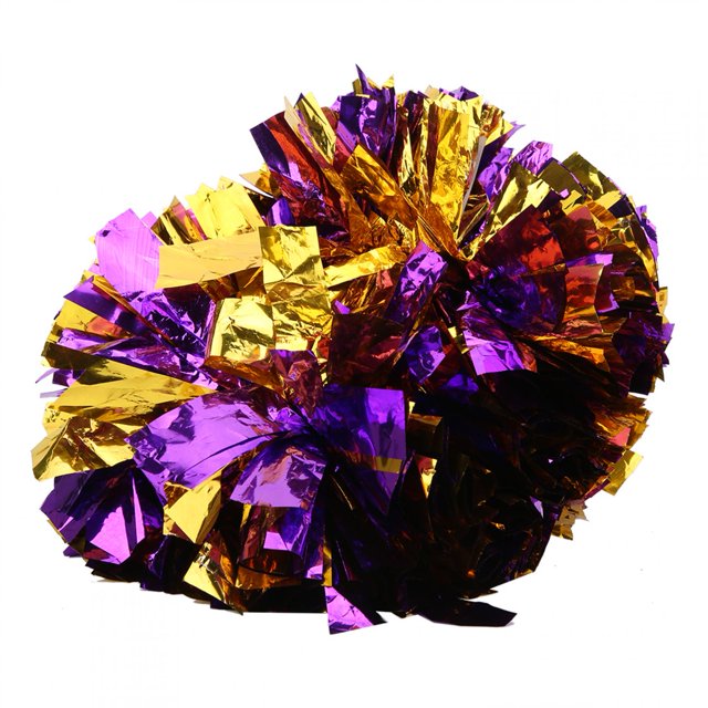 2PCS Cheering Poms, Dance Pompoms Cheer Dance Accessory, Durable For Sport Match Festivals Parties Sport Games.
