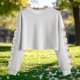 thumbnail image 2 of Camisetas de Manga Larga de las Mujeres Moda Impresa Suelta Casual Cuello Redondo Suéter Deportivo Superior, 2 of 5
