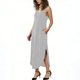 thumbnail image 5 of Vestido Corto para las Mujeres Verano Cuello en V Color Sólido Vestido de Cambio de Manga Corta con Bolsillos, Top de Primavera Casual para el Uso Diario, 5 of 7