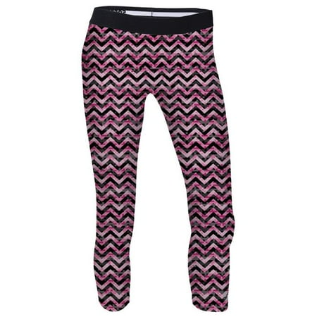 Digi Pant - Juniors Dri Low Rise Capri, Digi Chevron Pink - Small
