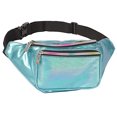 thumbnail image 2 of Holographic Fanny Pack Belt Bag | Waterproof fanny pack for Women Fashionable - Crossbody Bag Bum Bag Waist Bag Waist Pack - Hands Free Rave Fanny Pack for Hiking, Running, and travel (Blue Glitter) SoJourner Bags SoJourner Bags, 2 of 2