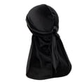 thumbnail image 5 of GPOECD Unisex Solid Color Extra Large Head Wrap Scarf Turban Hat for Men Women Fashion Accessory Sports Outdoor Yoga Running Z8151-Black,One Size, 5 of 5