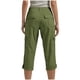 thumbnail image 5 of TaTaai Women's 7/8 Length Cargo Pants Straight Leg Casual Trousers with Elastic Waist and Side Pockets Solid Color for Work Utility and Everyday Activities Gift, 5 of 8