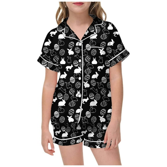 Hwmodou Toddler Girls 2 Piece Stretchy Pajamas Kid Diy Hand Painted Homewear Colouring Pajama Girl Can Play With Wear Set Dailywear Workout Comfy For Teen Girls,2-13Y