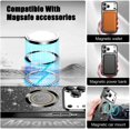 thumbnail image 3 of Funda magnética con purpurina para iPhone 17 Pro Max, compatible con MagSafe, protección total, delgada, a prueba de golpes y arañazos, con protector de lente de cámara, red antipolvo y brillo, 3 of 7