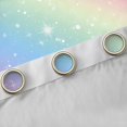thumbnail image 4 of Homewish Ombre Blings Print Kitchen Curtains for Girls, Cute Rainbow Black Out Curtains Pack of 2 (42x63 Each), 4 of 5