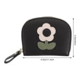 thumbnail image 3 of Cartera de mujer Cartera pequeña de cuero con ranuras para tarjetas Monedero pequeño para niña, 3 of 6