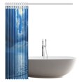 thumbnail image 2 of MYPOP Ocean Night Decor Shower Curtain, Romantic Full Moon between Clouds Over a Quiet Sea Fabric Bathroom Shower Curtain Set with Hooks, 60 X 72 Inches, 2 of 2