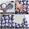 thumbnail image 3 of Sikiie crystal flower Skull Print Flannel Anti-slip Floor Mat 16x24in, Thickened Dustproof Entrance Door Mat Floor Mat for Kitchen, Bathroom, Laundry Room, 3 of 7