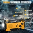 thumbnail image 5 of Jazmm Hand Crank Emergency Radio, Emergency Radio,Solar Radio,NOAA/AM/FM Weather Radio, 7400mWh Battery Operated 3 in 1 Charging Cable, LED Reading Light,SOS, for Winter Storm Hurricane Survival Gear, 5 of 8