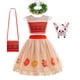 thumbnail image 3 of Disfraz de Moana de Disney para niña, vestido de princesa Vaiana para fiesta de cumpleaños, Vestidos con cerdo, muñeca de pollo, disfraz de Halloween, 3 of 5
