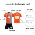 thumbnail image 4 of Custom Football Kit Set for Adult and Child, Name Number Team Logo DIY Family Match Personalized Jersey Shirt Shorts Set, Dad and Son Matching Outfits Orange XXL, 4 of 6