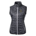thumbnail image 2 of Women's Cutter & Buck Black Salt Lake Bees Rainier PrimaLoft Eco Insulated Printed Full-Zip Puffer Vest, 2 of 3