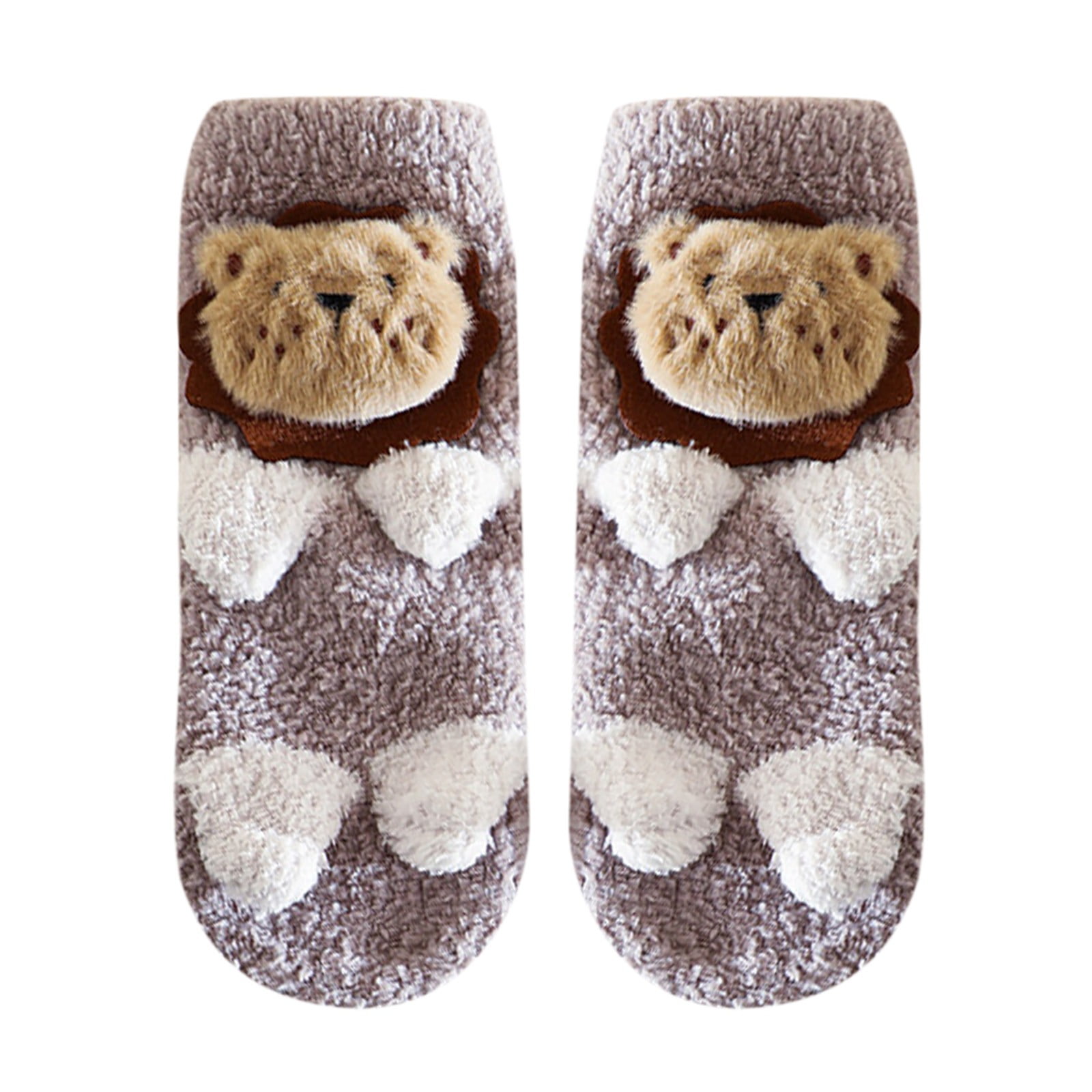 JDEFEG Mens Socks Size 1315 Socks New Pattern Coral Velvet Warm Socks