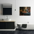 thumbnail image 3 of Stupell Industries Zebra Bathing with Florals Animals & Insects Painting Gallery Wrapped Canvas Art Print Wall Art, 40 x 30, 3 of 8
