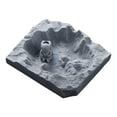thumbnail image 4 of Lindo cenicero de resina con forma de astronauta, adorno de escritorio para el hogar, estatua fotográfica Gris claro cuadrado, 4 of 9