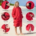 thumbnail image 6 of Changing Robe Windproof Water Resistant Swim Parka for Adults and Kids Oversized Surf Poncho Warm Swim Changing Coat for Men Women Youth, 6 of 8