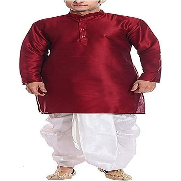 Royal Kurta Mens Cotton Silk Kurta Dhoti