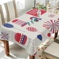 thumbnail image 4 of Coolnut Independence Day Rectangle Tablecloth Spill-Proof Polyester Table Cloth Table Cover for Kitchen Dining Picnic Holiday Party Decoration,60"x90", 4 of 7