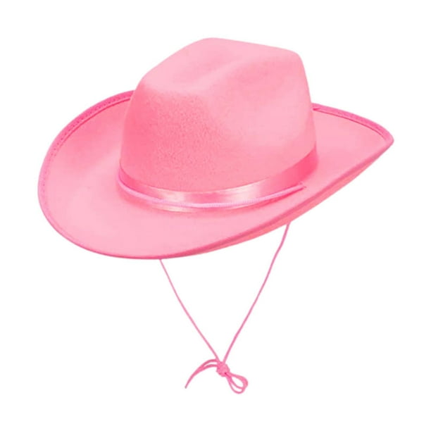 Sombrero de vaquero de ala ancha Fernando rosa