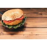 Angle View: Canvas Print Veggie Burger Carrot Vegan Vegetarian Quinoa Stretched Canvas 10 x 14