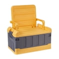 thumbnail image 1 of Organizador de maletero de coche Kusrkot con tapa amarillo y gris, 1 of 8