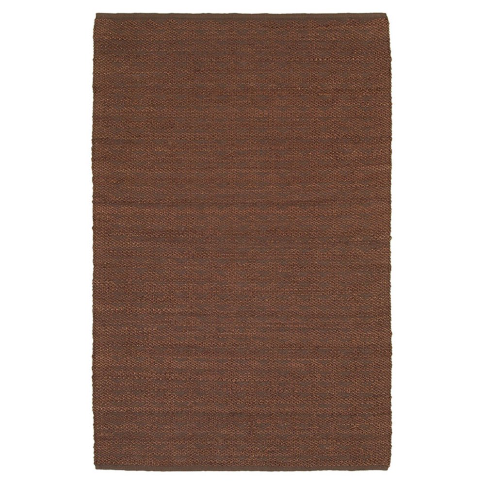LR Home Elite Natural Jute Indoor Area Rug, 9' x 12', Copper Brown