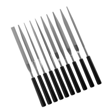 Zeiwohndc 10Piece Hand Needle File Tool Set for Intricate Designs on Metal Glass and Wood