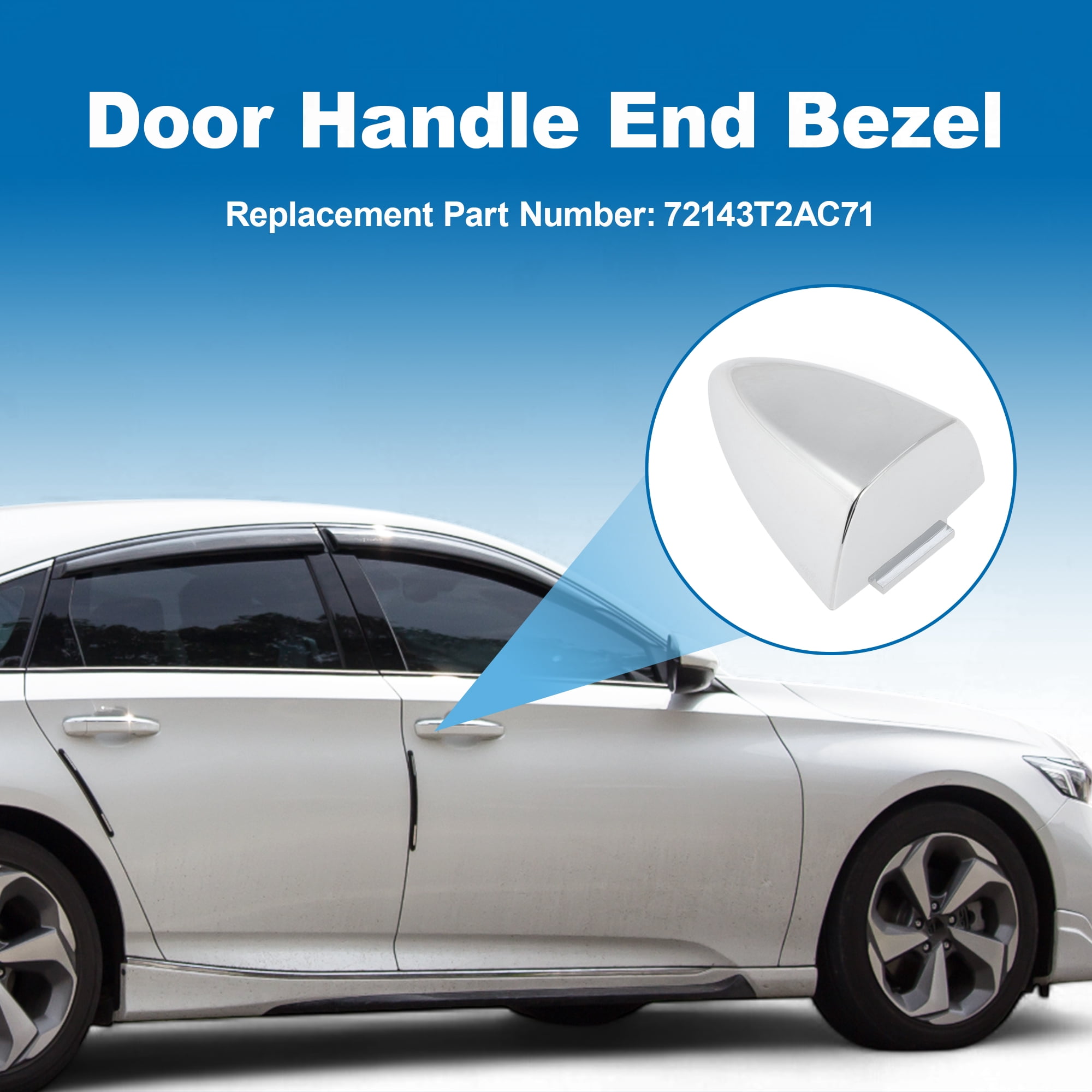 Unique Bargains Right Side Door Handle End Bezel for Honda Accord 2013-2017&Pilot/Clarity
