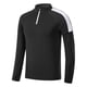 thumbnail image 1 of Blusa y camisa de manga larga con cuello alto para hombre, informal, a la moda, de color liso, para correr, fitness, de alta elasticidad, de manga larga, con cuello alto, para ejercicio, abrigo de pol, 1 of 7
