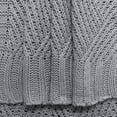 thumbnail image 2 of Cable Knit Throw Diamond Grey 50x60, 2 of 2