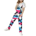 thumbnail image 2 of uublik Girls' Jumpsuits & Rompers 5-14 Years Sleeveless Playsuit Long Pants Loose Romper Casual Blue, 2 of 3