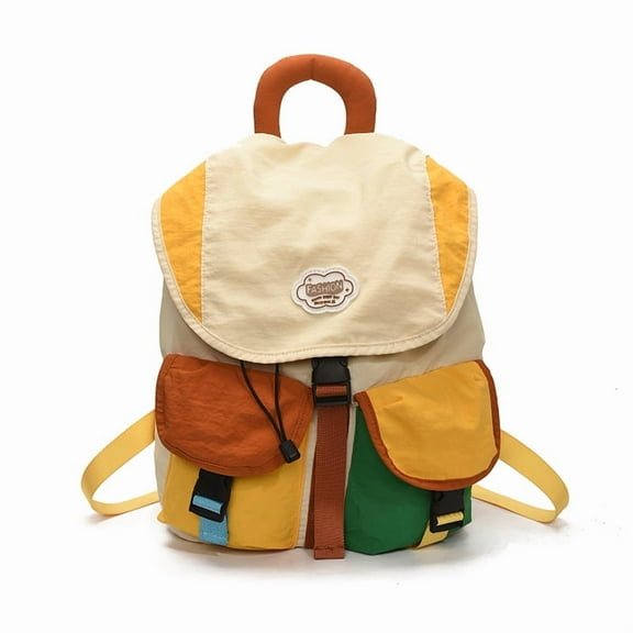 Vintage Canvas Backpack for Women Men, Backpack College Book Bag Travel Casual Daypack, Simple Modern Backpack for School (Large, color)