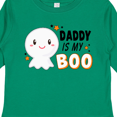thumbnail image 4 of Inktastic Daddy is my Boo with Cute Ghost Boys or Girls Long Sleeve Toddler T-Shirt, 4 of 5