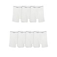 thumbnail image 2 of Fruit Of The Loom Mens Coolzone Fly White Boxer Briefs 7 Pack, S, White, 2 of 12