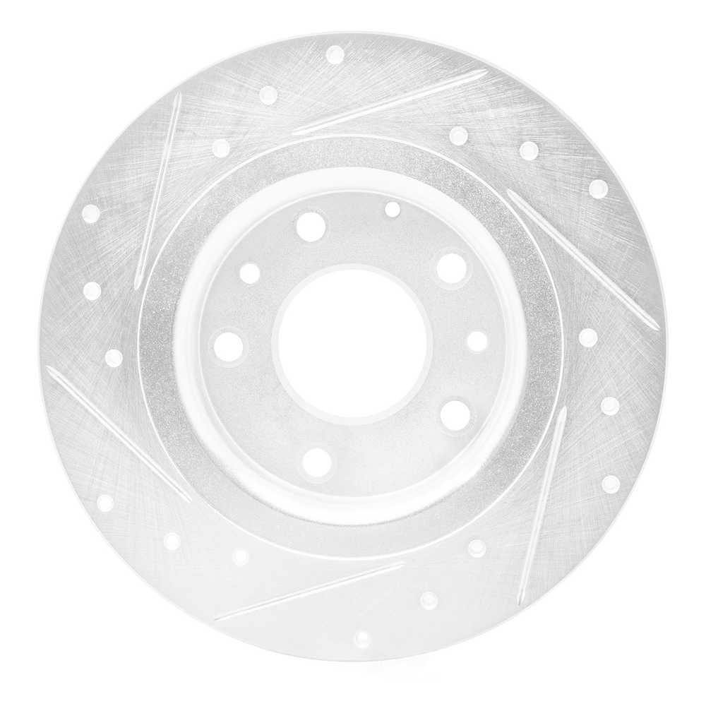 Dynamic Friction Company 631-80075R DFC Brake Rotor - Drilled And Slotted - Silver