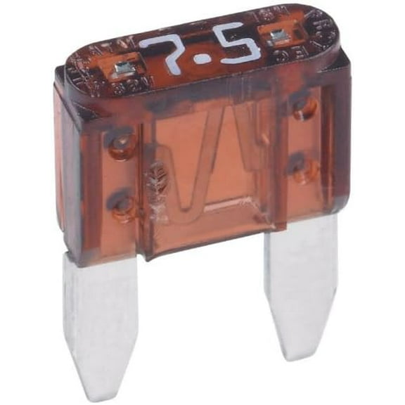 BP/ATM-7-1/2LP-RP Brown ATM Low-Profile 7-1/2 Amp Mini Blade Fuses - 5 per Card