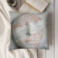 thumbnail image 3 of YINGXI  Throw Pillow Covers Sparkly Pink Rose Gold Glitter Marble Texture Decorative,Soft Square Cushion Pillowcase for Couch Sofa Bed 24x24in, 3 of 5