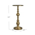 thumbnail image 6 of Bowery Hill Aluminium Antique Gold End Table in Gold, 6 of 7