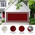 thumbnail image 2 of Red Garage Door Cover Banner 7 x 16 FT, Black Modern Geometric Abstract Art Aesthetics Garage Door Curtains Backdrop with Grommets for Indoor Outdoor Wall Party Porch Yard Decorations Background, 2 of 9