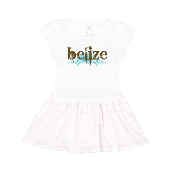 Inktastic Belize Country Grunge Shirts Girls Toddler Dress