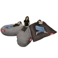 thumbnail image 3 of Puff Cama Individual 2 en 1 con Taburete Baggy Gris 100 x 180 cm Baggy Puff Baggy 2 Bed Individual Grey 100 x 180 cm, 3 of 3