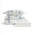 thumbnail image 5 of Noble Linens 7 Piece Patterned Duvet Bedding Bundle, Blossoms Light Blue, Twin, 5 of 6