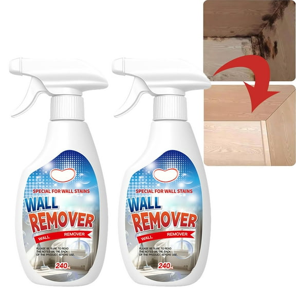 240ml Home Wall Mold Remover, Anti-Mold and Mildew Cleaner for White Walls, Bathroom and Kitchen Stain Removal, No-Scrub Formula for Effortless Cleaning, Quick-Disinfection Spray