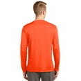 thumbnail image 2 of Sport-Tek ST350LS Mens Long Sleeve Posi-Charge Competitor Tees, Neon Orange - Extra Large, 2 of 2