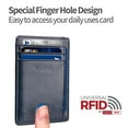 thumbnail image 3 of Hibalala Clip wallet front pocket minimalist leather with RFID blocking clip wallet for men and women, 3 of 5