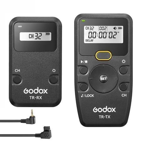 Image of Godox Remote control kit Shutter Shutter Remote 6 Shutter Cable 100M 32 Channels 6 Timer 32 Wireless Timer Remote Camera Shutter Receiver) Distance Shutter Cable Series Remote a900/a8 Shutter ) 6