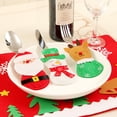 thumbnail image 4 of 3 unids/set juego de cubiertos de Navidad Santa Claus muñeco de nieve alce cubiertos decoración de Navidad ANGGREK Otros, 4 of 8
