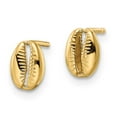 thumbnail image 2 of Finest Gold 14K Yellow Gold Polished Shell Post Earrings, 2 of 3