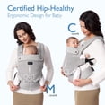 thumbnail image 2 of Portabebés de Malla Transpirable Momcozy Tejido Refrescante 3,5 a 20 kg, 2 of 8